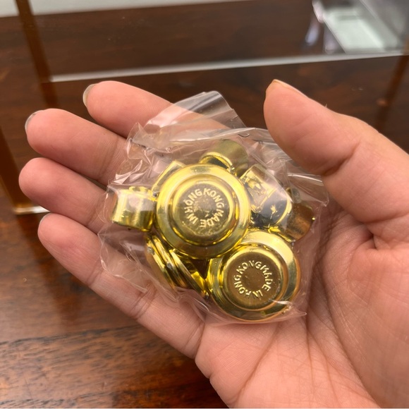 Vintage Miniature Tea Set by B. Shackman 1983 Gold Plastic Die cut Teapot Box - Picture 5 of 10